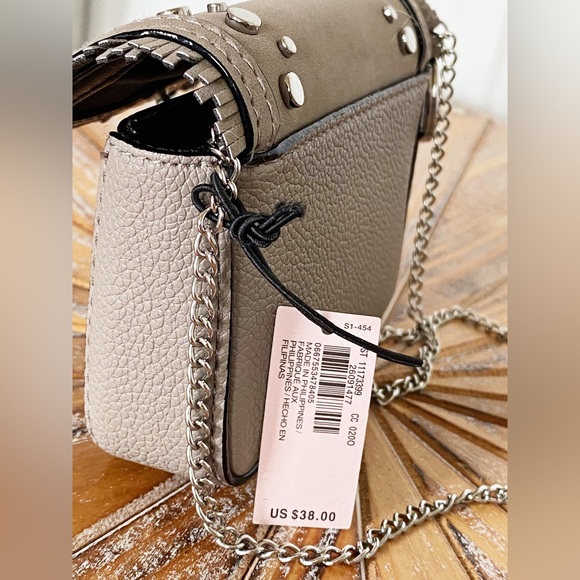 Last one! NWT Victoria’s Secret Gray Studded Micro Bag - Picture 6 of 15